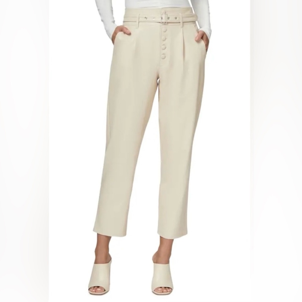 PAIGE Cream Ankle Pants Size 6
Vegan Leather
